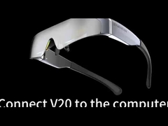 0.49 pouces 1080P AR lunettes intelligentes 2000 Nits avec interface HDMI