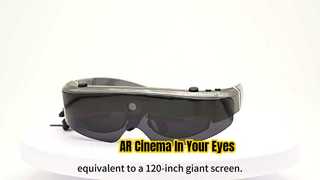 ENMESI Lunettes intelligentes 1080P AR Expérience cinéma