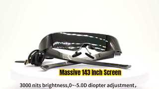 Lunettes AR géantes de 143 pouces, 1080p HDMI