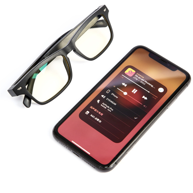 Chargeur magnétique en verre 100mAh de Matte Black BT5.0 Bluetooth pour l'IOS et l'Android