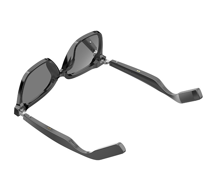 10 heures Black Smart Music Bluetooth lunettes de soleil avec appel haute capacité 110mAh * 2 Bluetooth Version BT 5.3
