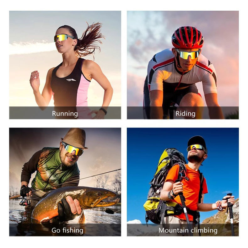 TR Cadre flexible BT 5.3 Musique 4 à 5 heures Cyclisme Sports Bluetooth Lunettes de course