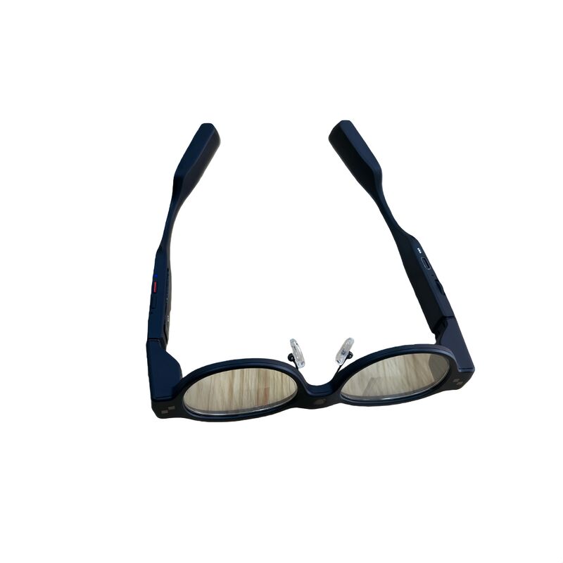 Lunettes intelligentes AR avec écran à guide d'ondes, interaction vocale et appareil photo 16 MP pour une expérience IA améliorée