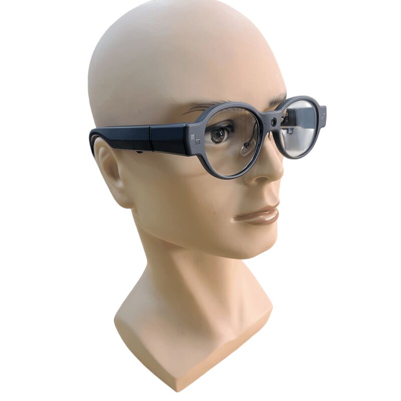 Lunettes intelligentes AR avec écran à guide d'ondes, interaction vocale et appareil photo 16 MP pour une expérience IA améliorée