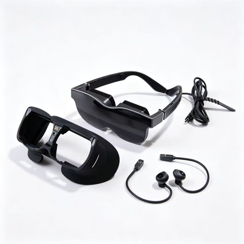 Lunettes intelligentes VR à résolution 70° FOV 1080P avec réglage dioptrique et connectivité USB-C