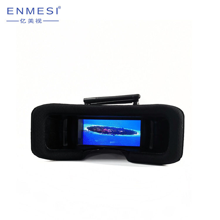 Casque de Channes FPV de la caméra 48 de l'affichage à cristaux liquides HD de pouce de lunettes de FPV mini 2,7 au-dessous de 200 pour le bourdon