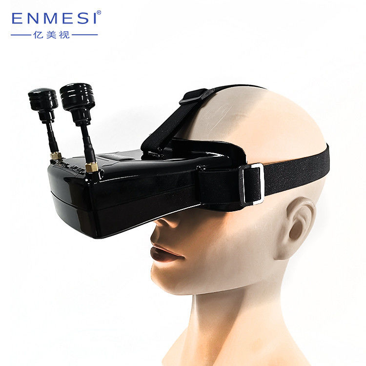 Casque de Channes FPV de la caméra 48 de l'affichage à cristaux liquides HD de pouce de lunettes de FPV mini 2,7 au-dessous de 200 pour le bourdon