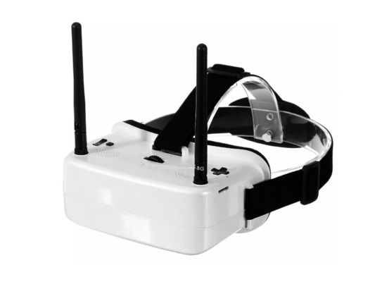 Mini lunettes FPV à écran de 2 pouces avec une résolution de 480 × 360 et 48 canaux pour les courses de drones
